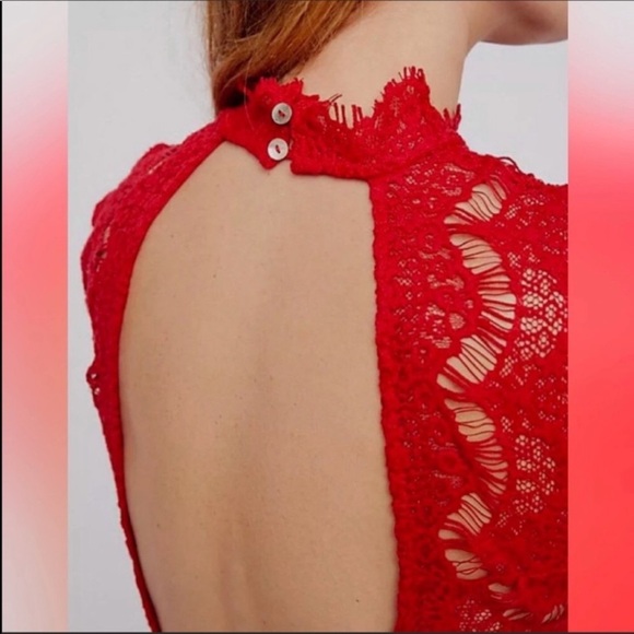 Free People Daydream Lace Slip Dress Size Medium - Picture 2 of 7